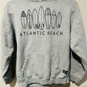 Gray Surfboard Hoodie